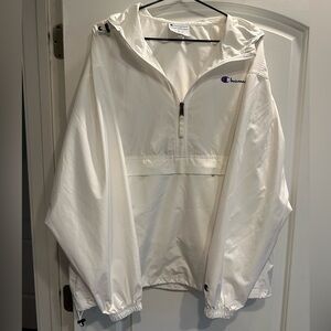 White Champion Windbreaker Jacket